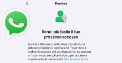 Whatsapp abilita l'accesso passkey su ios