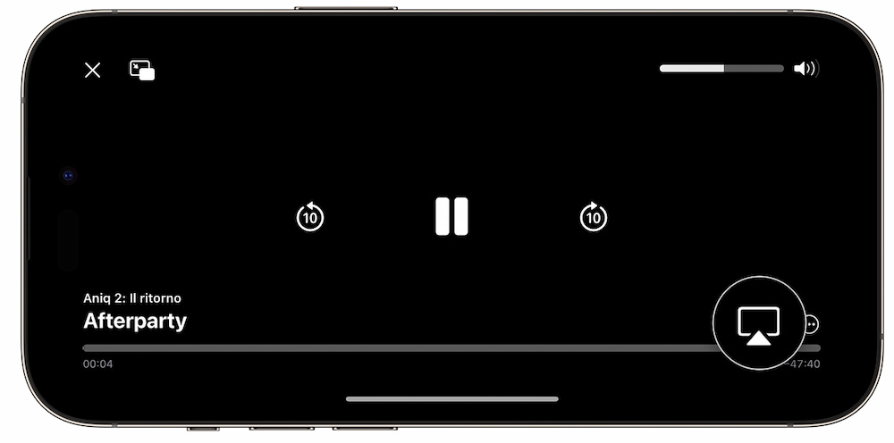 usare airplay per trasmettere contenuti da iphone a tv