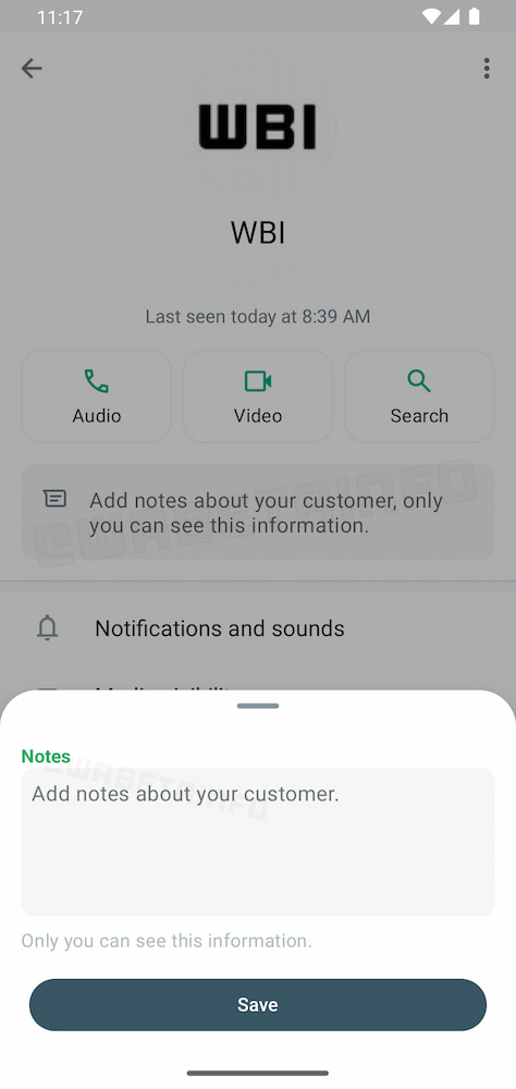 Whatsapp e la possibilità di aggiungere delle note ai contatti