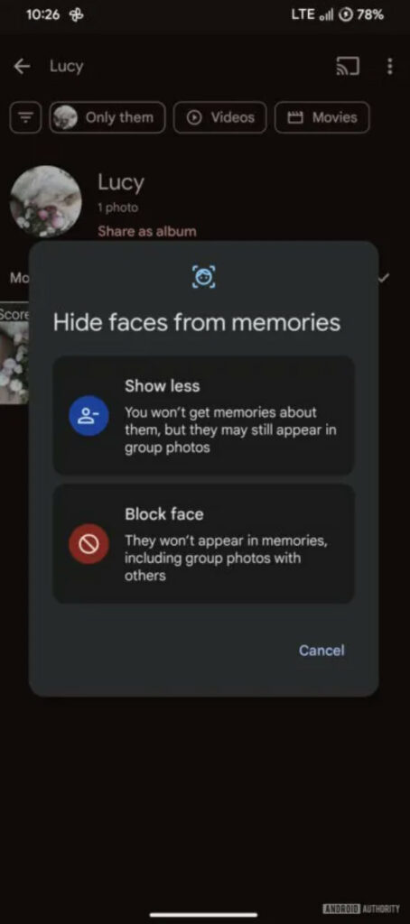 Google foto mostra meno nuova funzione   per vedere meno volte un volto